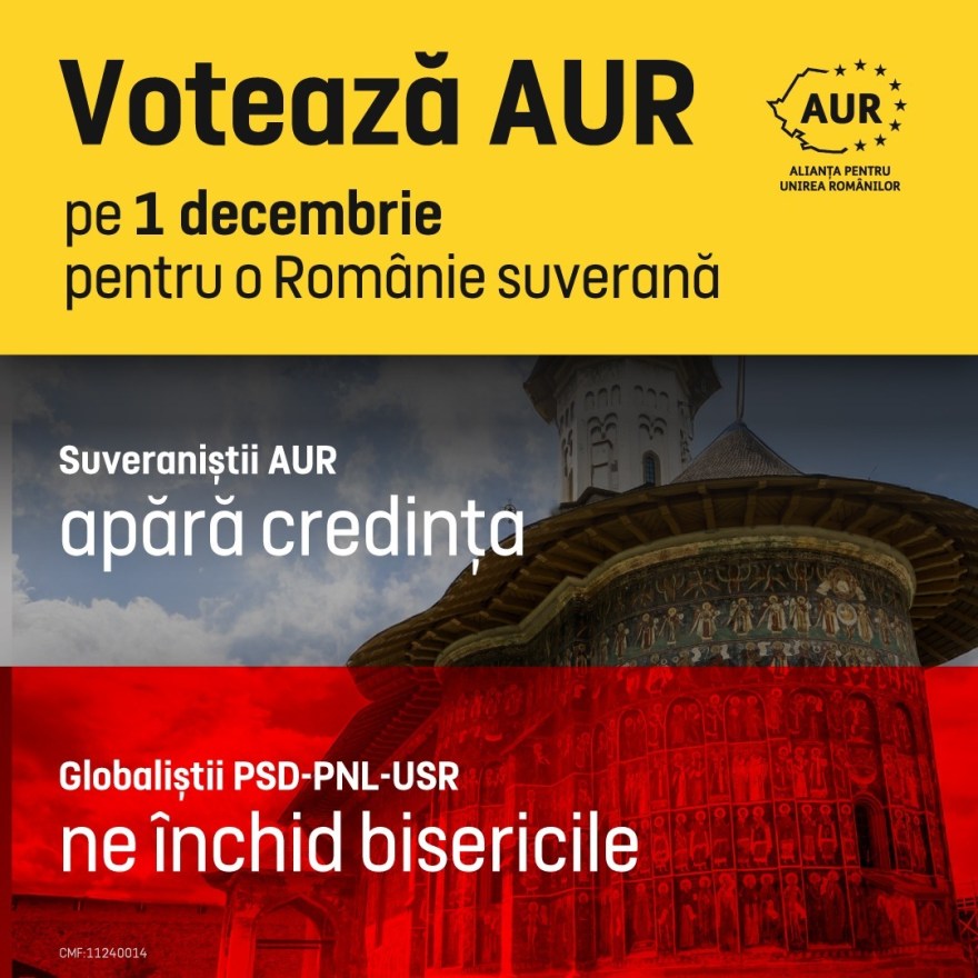 Mesaj electoral al AUR